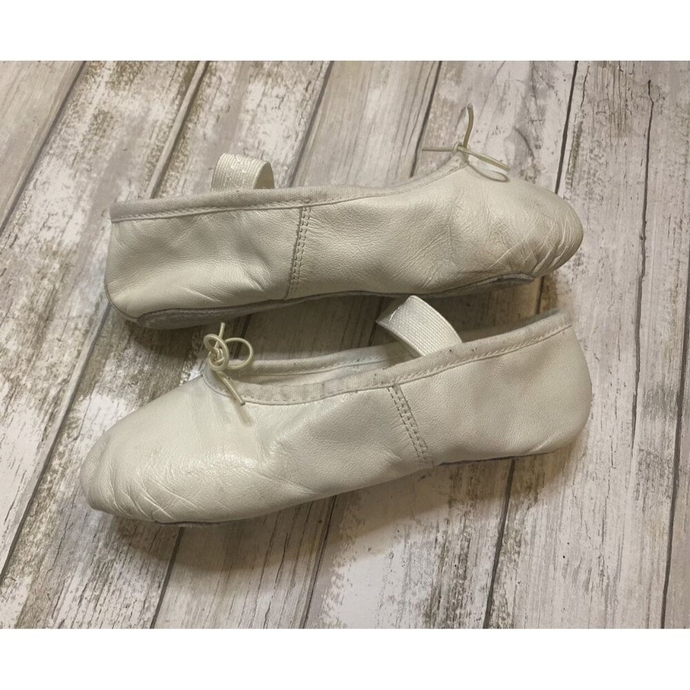 Capezio White Leather Ballet Slippers